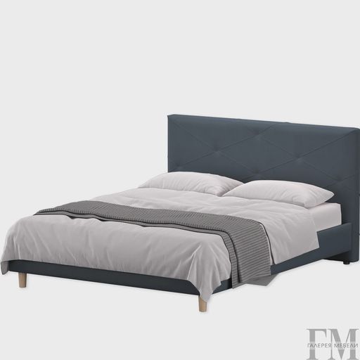 Кровать «Ромео», серая